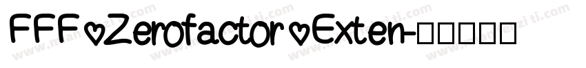 FFF Zerofactor Exten字体转换